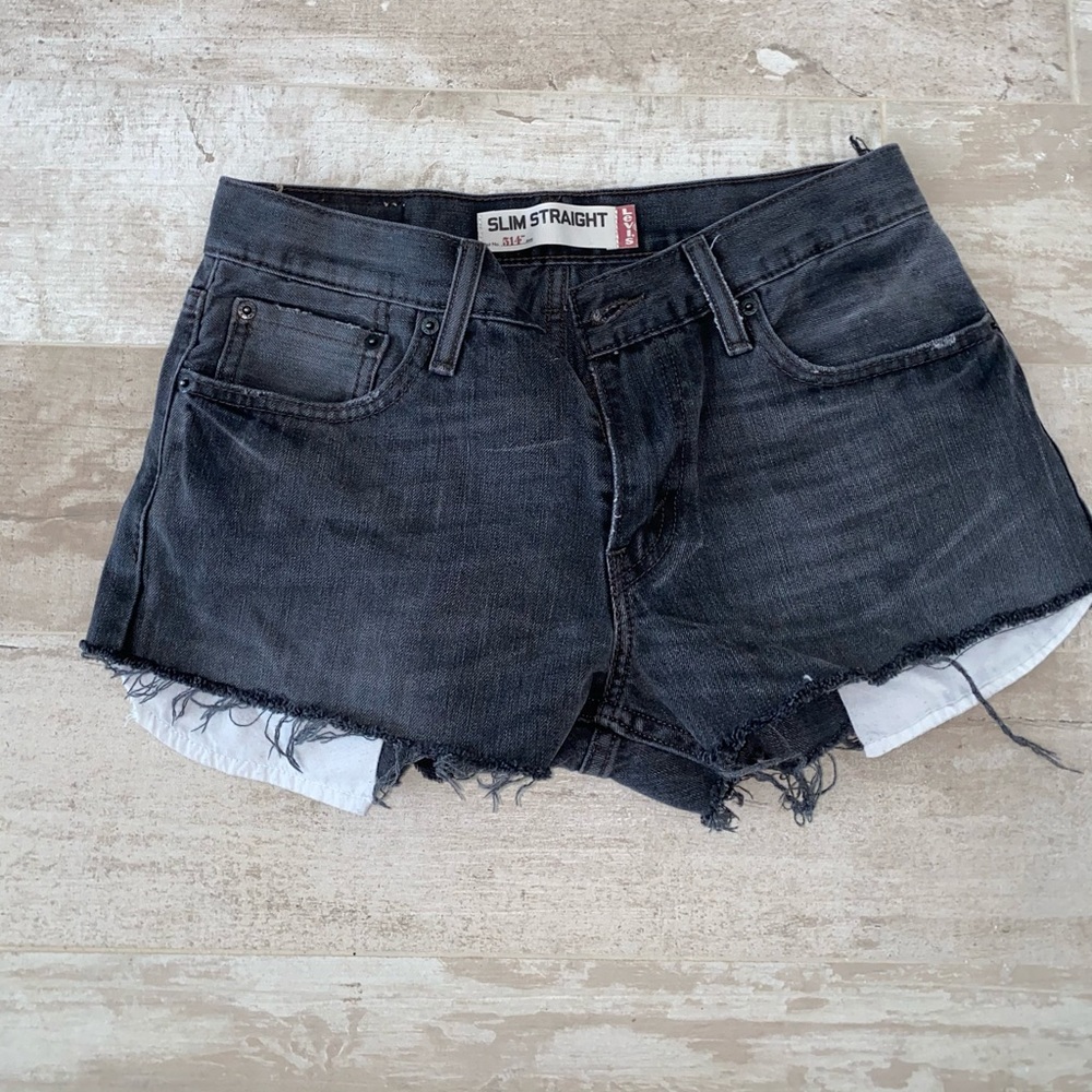 Vintage Levi black shorts